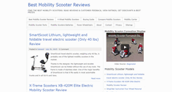 Desktop Screenshot of bestmobilityscooterreviews.com